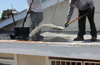Raw Green flat roofing repair